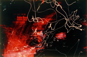 Untitled / Traffic (City lights Eastgate Hotel) by Laszlo Moholy Nagy
