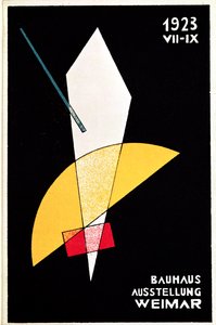 Poster for a Bauhaus exhibition in Weimar, Germany