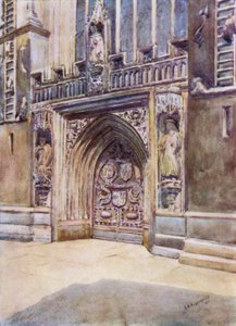 Bath Abbey, West Door by Laura Annie Happerfield
