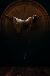 Woman On Clock Dream
