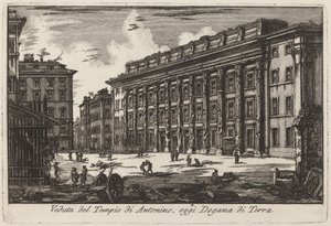 The Hadrianeum by Laura Piranesi after Giovanni Battista Piranesi
