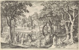 Landscape with Ruins of a Round Temple (series title: Landscapes with Ancient Roman Buildings)