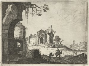 Two Ruins in a Landscape