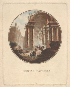 Ruins of Athens with a vaulted portico, ca. 1770-1808