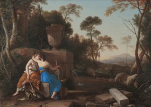 The Kiss of Peace and Justice, 1654 by Laurent de La Hire