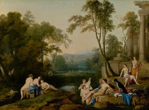 Diana and Her Nymphs in a Landscape, 1644