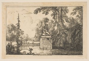 The Pond, 1640 by Laurent de la Hyre