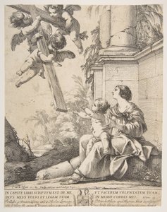 Virgin and Child with Angels by Laurent de la Hyre