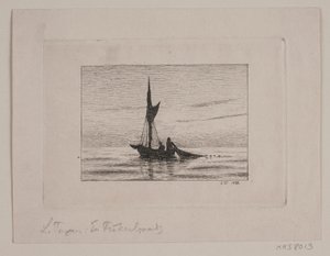 A Fishing Boat by Laurits Regner Tuxen