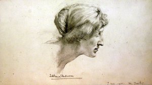 Portrait Study of Miss Barber by Lawrence Alma Tadema