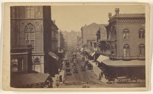 Montgomery Street from Market Street, San Francisco, Instantaneous by Lawrence and Houseworth
