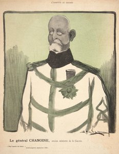 General Chanoine, former Minister of War, illustration from 