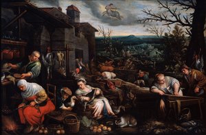 November from the series The Seasons, late 16th or early 17th century by Leandro Bassano