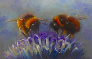 Two Bees by Lee Campbell