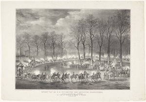 Procession of the Students of Leiden University Held on February 9, 1835, Representing the Entry of Ferdinand and Isabella into Granada on January 6, 1492 by Leendert Springer (I)