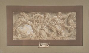Battle Scene by Lelio Orsi