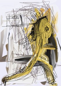Dynamic Gold Figure