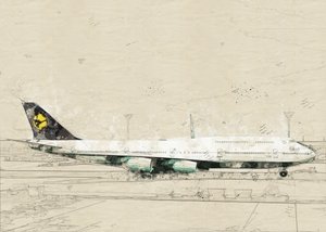 Vintage Aviation Sketch