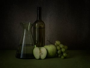 Moody Green Still Life by Lenka