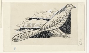 Dove by Leo Gestel (signed by artist)