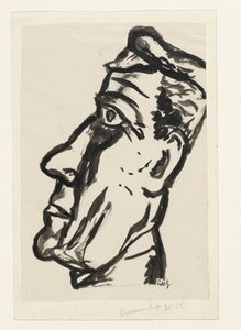 Head of a Man by Leo Gestel (signed by artist)