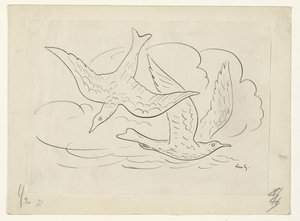 Two Birds by Leo Gestel (signed by artist)