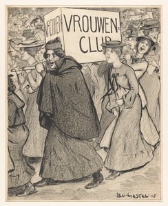 Women in a parade of a women