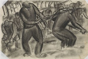 Potato Diggers in the Field by Leo Gestel