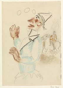 Clown and Rider on Horseback