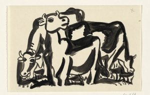 Three Cows by Leo Gestel