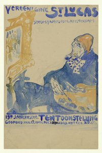 Design for the Poster of the 19th Annual Exhibition of Vereening St. Lukas at the Stedelijk Museum in Amsterdam by Leo Gestel