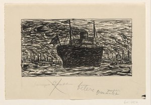 Ship Entering the Port of London by Leo Gestel