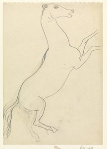 Rearing Horse without Mane by Leo Gestel
