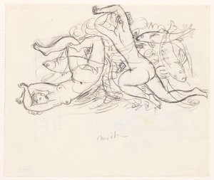 Two Naked Women and Three Fish by Leo Gestel