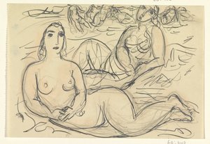 Two Naked Women in the Water