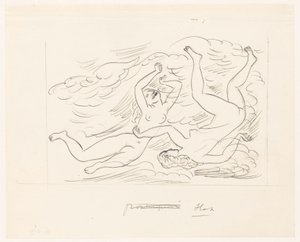 Two Naked Women, Swimming
