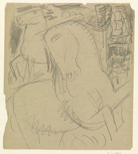 Two Horses by Leo Gestel