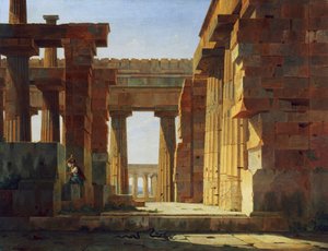 The Temple of Poseidon in Paestum by Leo von Klenze