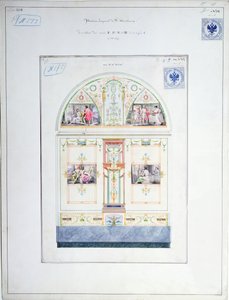Mural design for the Hermitage, St. Petersburg, c.1840