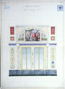 Mural design for the Hermitage, St. Petersburg