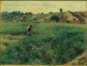 Mower in the Lucerne Field by Leon Augustin Lhermitte