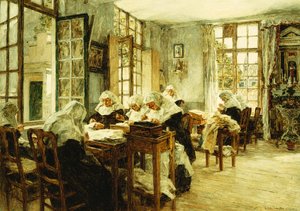 Nuns Sewing