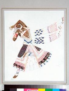 Ballets Russes: "Bayadere" Costume Design by Leon Bakst for the Ballet "The Blue God" by Michel Fokine by Leon Bakst