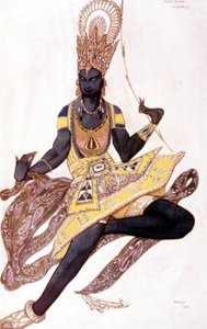 Costume by Vaslav Nijinsky created by Leo Bakst for “The Blue God” by Reynaldo Hahn (1875 - 1947) by Leon Bakst