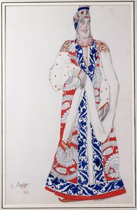 Costume design for "Moskwa", 1922 by Leon Bakst