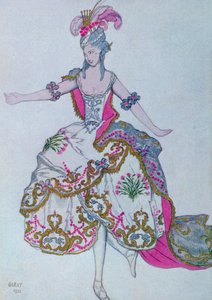 Costume design for The Fairy Carnation, from Sleeping Beauty by Leon Bakst