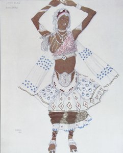 Costume Design for the Ballet Blue God by R. Hahn by Leon Bakst