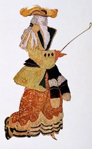 Costume design for the Marchioness Hunting, from Sleeping Beauty