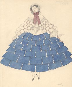 Costume design for the ballet Carnaval by R. Schumann