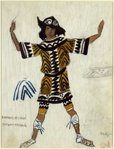 Costume design for the ballet Daphnis et Chloé by M. Ravel by Leon Bakst